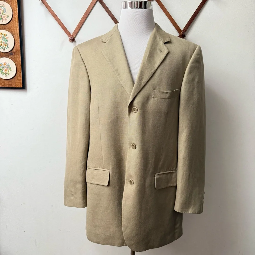 Moygashel Irish Linen Tan Blazer
